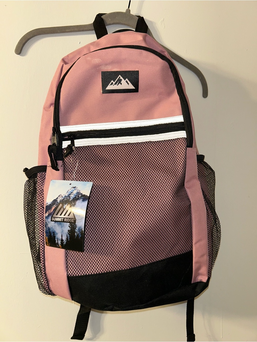 Kids Pink Backpack with Mesh Pockets